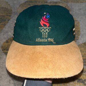 Vintage Suede 1996 Atlanta Olympics Strapback Hat